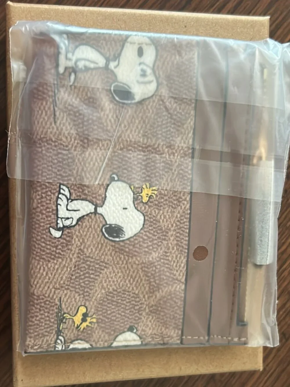 Coach X Peanuts Mini Skinny ID Case Signature Canvas W/Snoopy Print CBT14